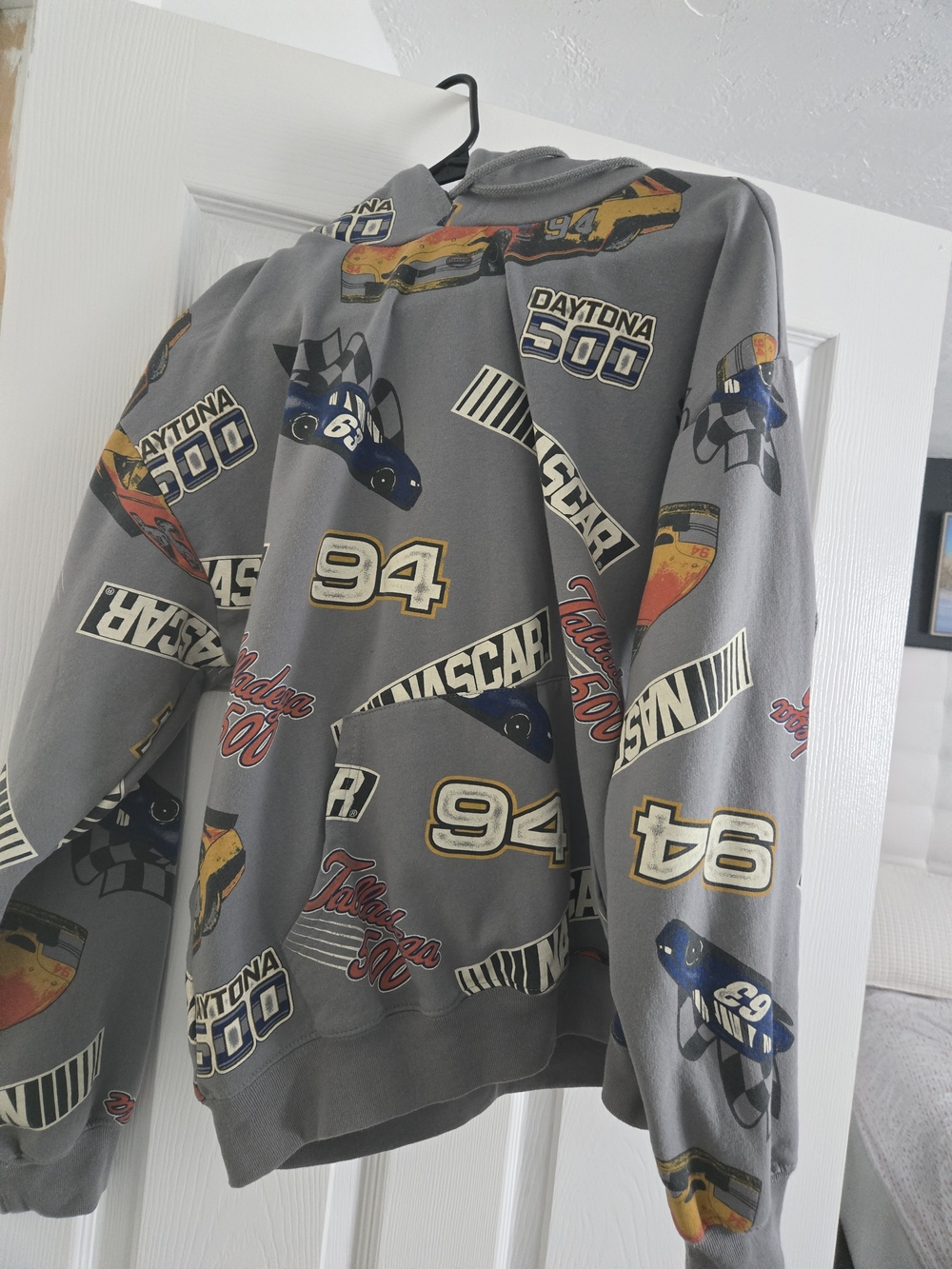 Nascar Gray Daytona 500 Graphic Crewneck Jacket